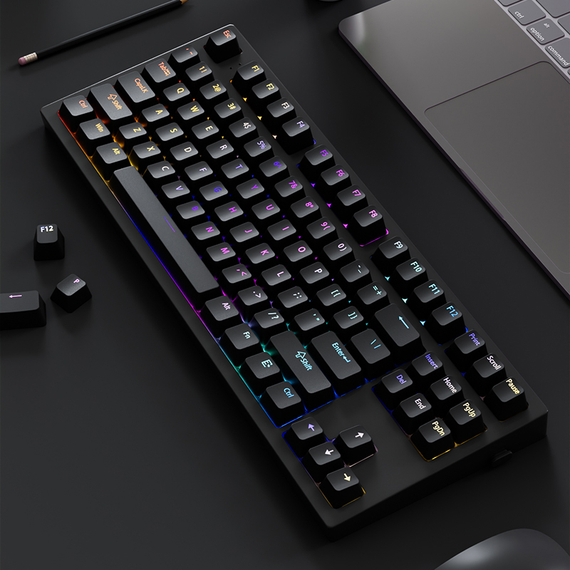 130+ Keys Black Custom Double  - Keyboard Gaming Black ulasan dan harga