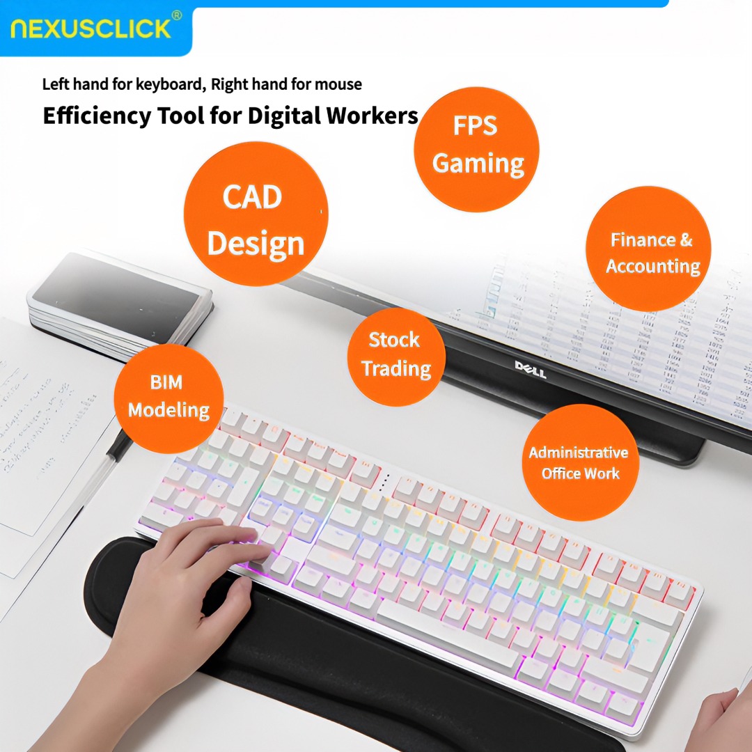 NexusClick Ergonomic Left Hand - Gaming Keyboard Number Pad ulasan dan harga